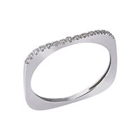 Anello Stevanella Gioielli Donna in Oro bianco Diamante 0.13 Ct AN-32MB-BIANCO-0,13CT - AN-32MB-BIANCO-0,13CT